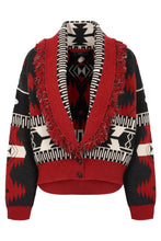 Load image into Gallery viewer, Bandana jacquard knit cardigan
