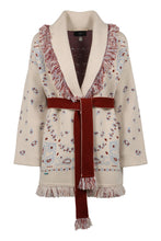 Load image into Gallery viewer, Bandana Jacquard knit cardigan
