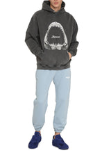 Load image into Gallery viewer, Shark Jaws hooded sweatshirt in cotton

