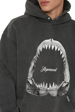 Load image into Gallery viewer, Shark Jaws hooded sweatshirt in cotton
