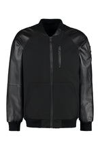 Load image into Gallery viewer, Nylon bomber jacket with leather details

