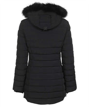 Load image into Gallery viewer, Fur hood long down jacket
