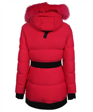 Load image into Gallery viewer, Cambria fur hood long down jacket
