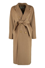 Load image into Gallery viewer, Madame double-breasted wool and cashmere coat
