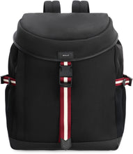 Load image into Gallery viewer, Leather details nylon backpack
