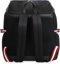 Load image into Gallery viewer, Leather details nylon backpack
