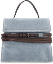Load image into Gallery viewer, Moschino Tie Me Small Denim handbag

