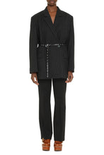 Load image into Gallery viewer, Pinstripe double breasted blazer
