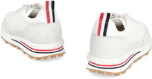 Load image into Gallery viewer, Leather and fabric low-top sneakers
