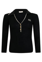 Load image into Gallery viewer, Wool sweater with polo collar
