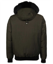 Load image into Gallery viewer, Hooded bomber-style down jacket
