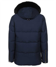 Load image into Gallery viewer, 3Q padded parka with fur-trim hood
