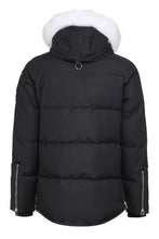 Load image into Gallery viewer, 3Q padded parka with fur-trim hood
