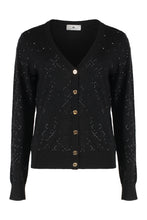 Load image into Gallery viewer, Cardigan in wool with crystals
