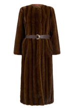 Load image into Gallery viewer, Long coat in eco-fur
