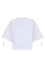 Load image into Gallery viewer, Short T-shirt with laces
