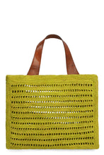 Load image into Gallery viewer, Nosy raffia tote bag
