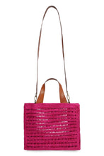 Load image into Gallery viewer, Nosy raffia tote bag

