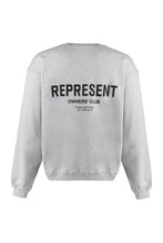 Load image into Gallery viewer, Cotton crew-neck sweatshirt with logo

