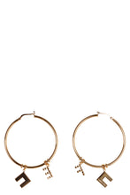 Load image into Gallery viewer, Logo hoop earrings
