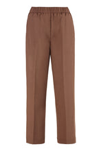 Load image into Gallery viewer, High-waist wide-leg trousers
