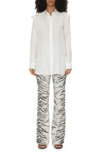 Load image into Gallery viewer, Flared viscose trousers
