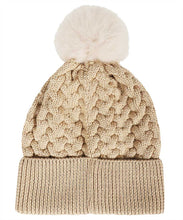 Load image into Gallery viewer, Knitted beanie with pom-pom
