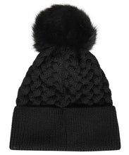 Load image into Gallery viewer, Knitted beanie with pom-pom
