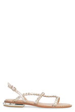 Load image into Gallery viewer, Paola studded leather flat sandals
