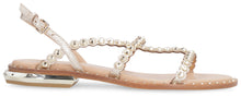 Load image into Gallery viewer, Paola studded leather flat sandals
