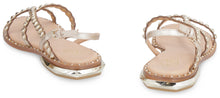 Load image into Gallery viewer, Paola studded leather flat sandals
