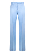 Load image into Gallery viewer, Straight pants in cotton and silk blend
