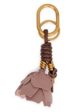Load image into Gallery viewer, Desert Flower keychain in synthetic leather
