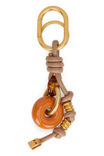 Load image into Gallery viewer, Keychain Charm Donut in calfskin
