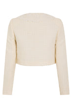 Load image into Gallery viewer, Bouclé jacket with lace collar
