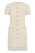 Load image into Gallery viewer, Short dress in bouclé lace
