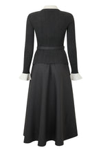 Load image into Gallery viewer, Long dress with contrasting collar
