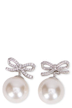 Load image into Gallery viewer, Button earrings with crystals
