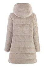 Load image into Gallery viewer, Hooded faux fur jacket

