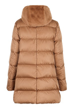 Load image into Gallery viewer, Hooded techno fabric down jacket
