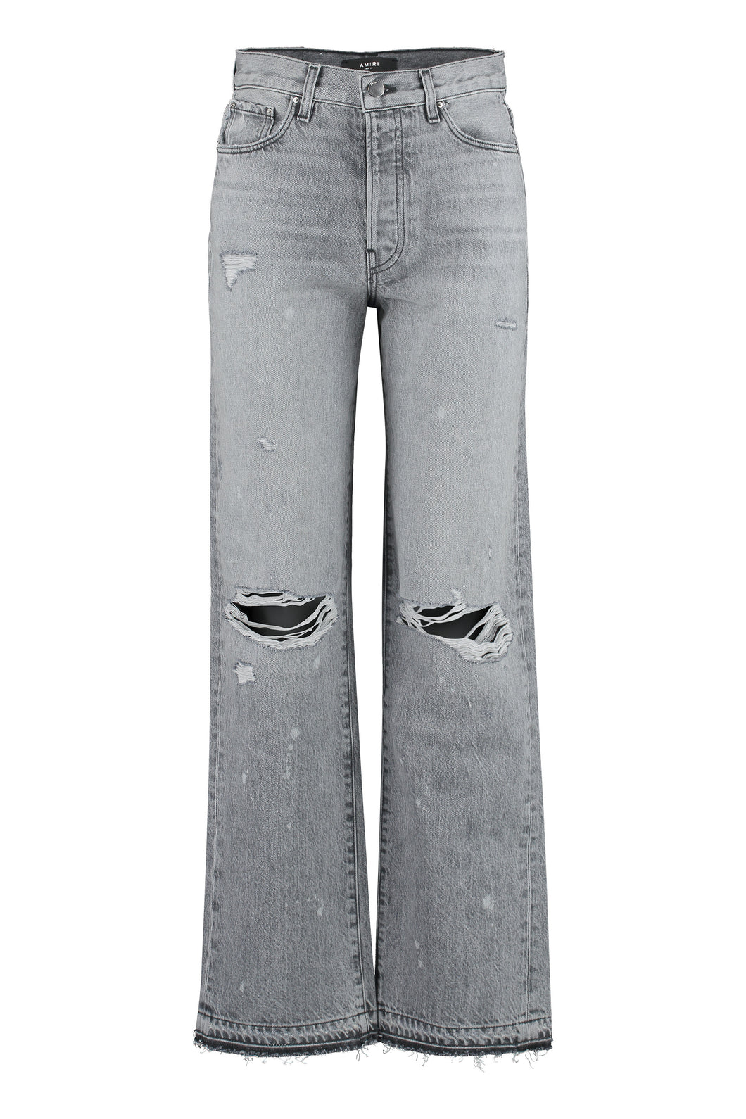 5-pocket straight-leg jeans