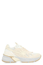 Load image into Gallery viewer, Leather and fabric low-top sneakers
