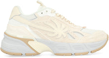Load image into Gallery viewer, Leather and fabric low-top sneakers
