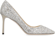 Load image into Gallery viewer, Romy glittered pointy-toe pumps
