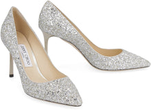 Load image into Gallery viewer, Romy glittered pointy-toe pumps
