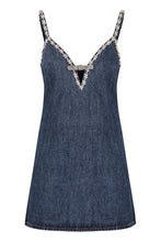 Load image into Gallery viewer, Denim embellished dress
