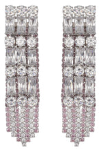 Load image into Gallery viewer, Crystal Pink Droplet earrings
