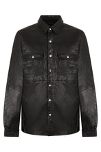 Load image into Gallery viewer, Overshirt in leather crumpled effect
