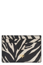 Load image into Gallery viewer, Printed leather card holder
