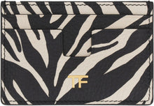 Load image into Gallery viewer, Printed leather card holder
